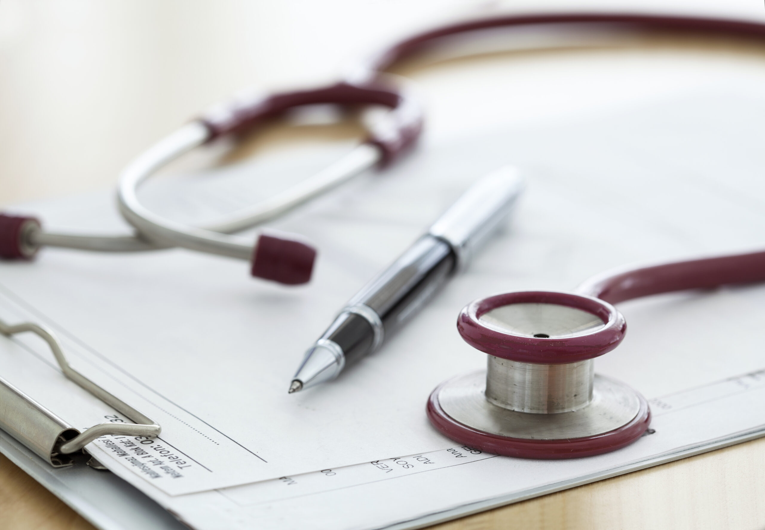 Stethoscope on prescription